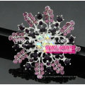 Flor de copo de nieve broche de flores de cristal starburst